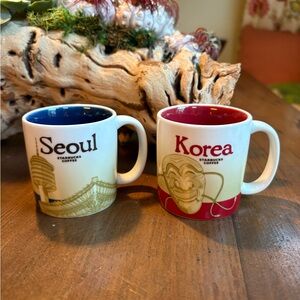 Starbucks Coffee Korea & Seoul 3 oz. Demitasse Mugs (Global Icon Series)